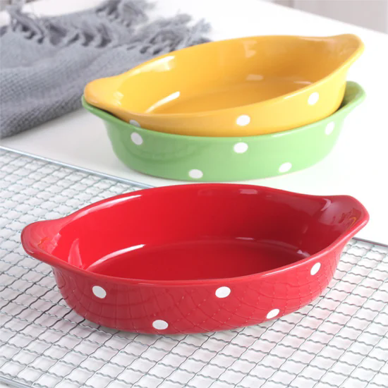 Baking Tray Microwave Oven Tableware Porcelain Bakeware Ceramic Baking Dishes