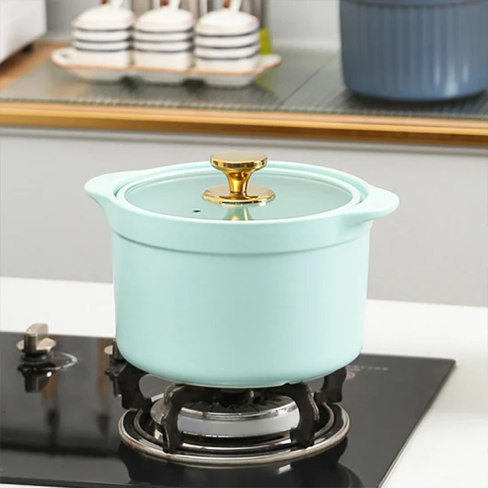 Ceramic Soup Pots Casserole Dish Oven Safe 3.2L 4L 5L Ceramic Casserole Pot Cookware Set with Glass Lid