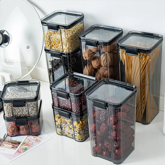 Kitchen Multipurpose Sealed Grain Food Bins Storage Container Plastic Food Cereal Storage Box