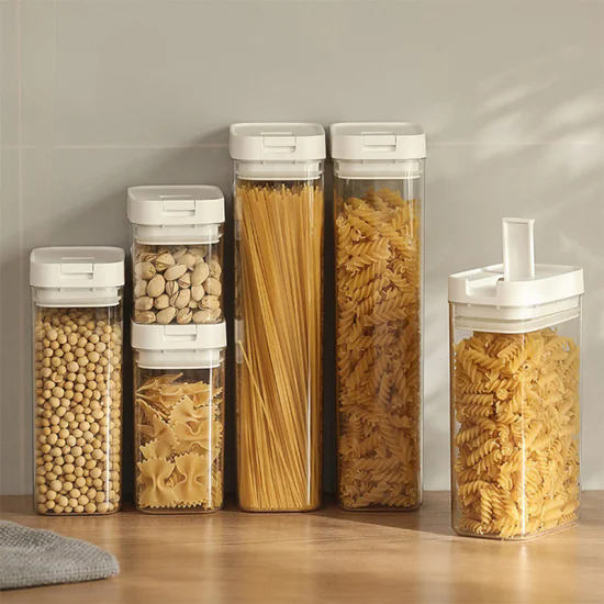 Multi-Purpose Preservation Food Grains Container Box Sealed Plastic Food Storage Container Set