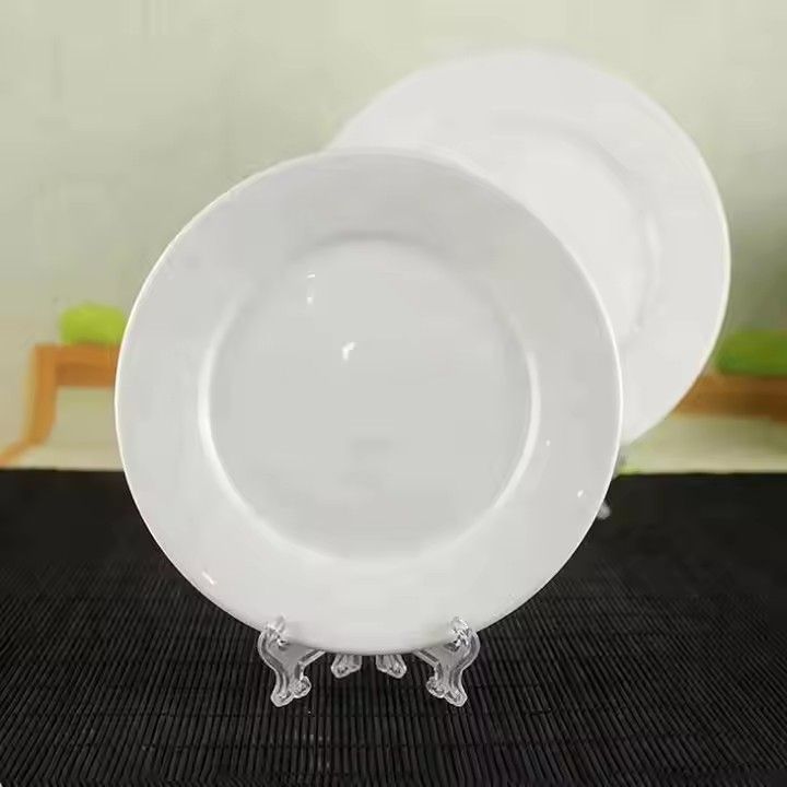 Wholesale factory shallow strengthen porcelain plate set