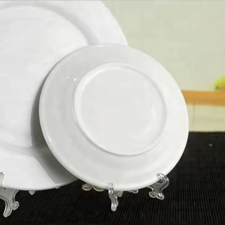 Wholesale factory shallow strengthen porcelain plate set