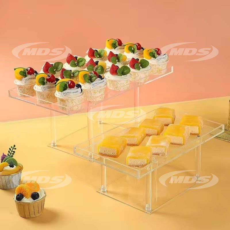 Clear acrylic cake stands for wedding party birthday reusable cupcake holder display acrylic dessert stands