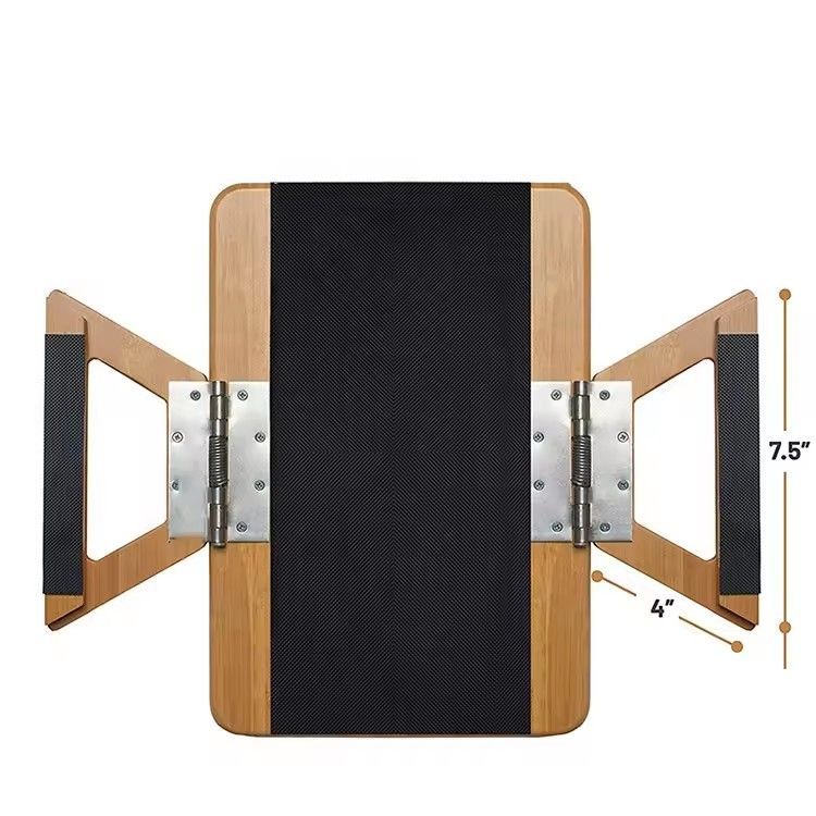 Natural bamboo sofa armrest tray home clip on tray side table folding rectangle couch tray