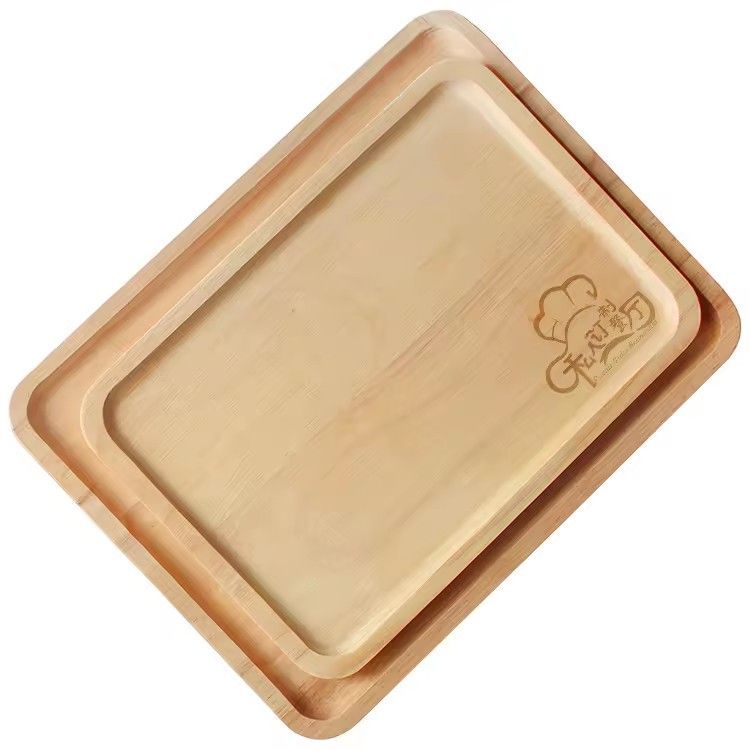 Manufactures wholesale rubberwood trays unfinished wooden serving tray set