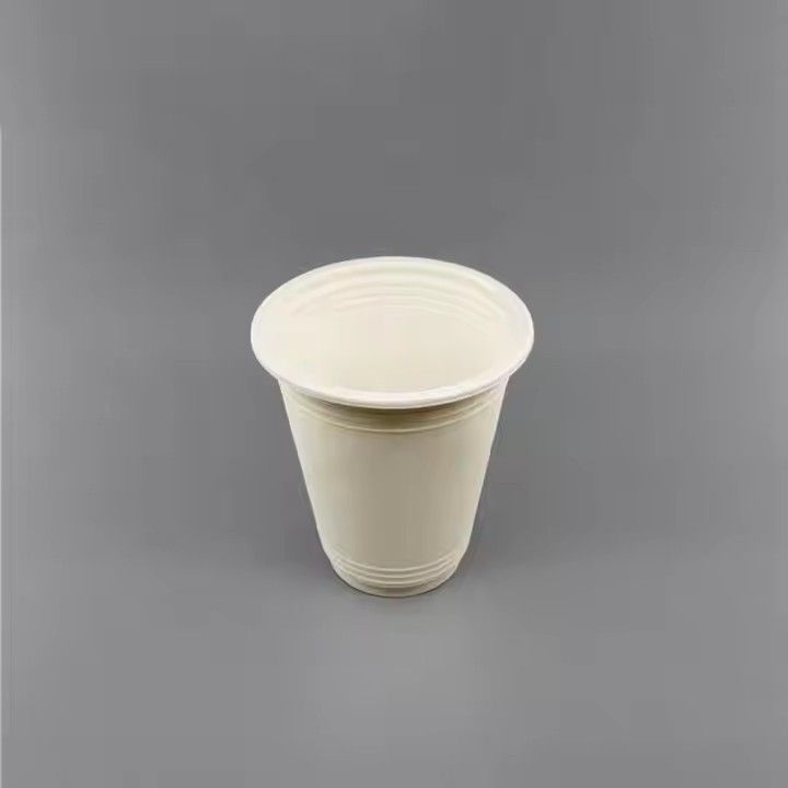 Eco-friendly biodegradable CPLA cup  & saucers compostable 12oz disposable cornstarch cup