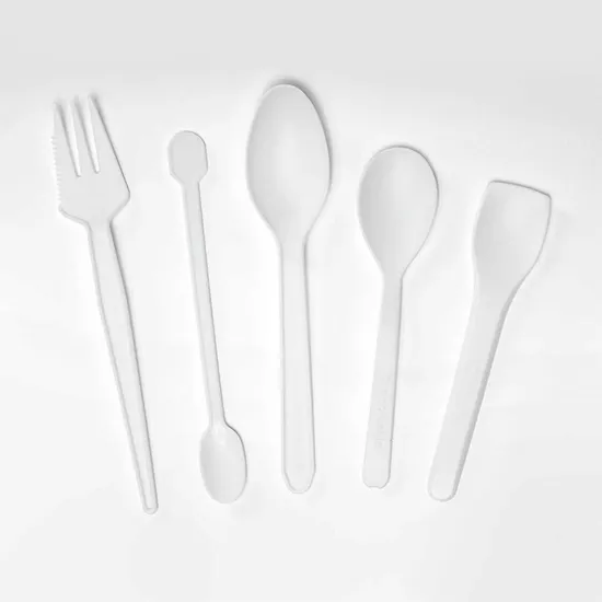 PLA Cake Dessert Spoon Compostable Cpla Ice Cream Spoon Stirring Stick Fully Degradable