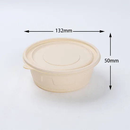 Biodegradable Fast Food Packaging Lunch Bowl Take Away Cornstarch Salad Disposable Bowl