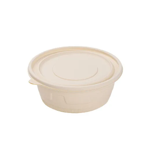 Biodegradable Fast Food Packaging Lunch Bowl Take Away Cornstarch Salad Disposable Bowl