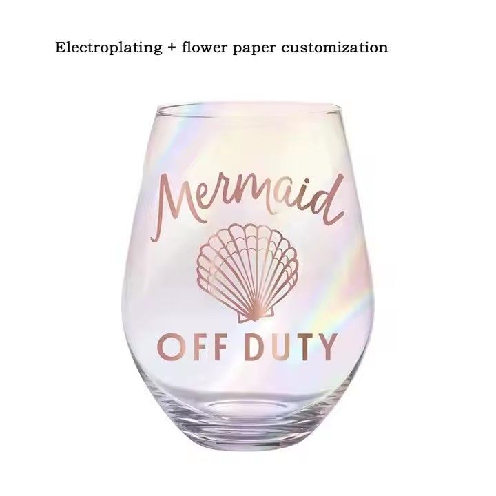 Stemless glass Wine Glass with logo customized