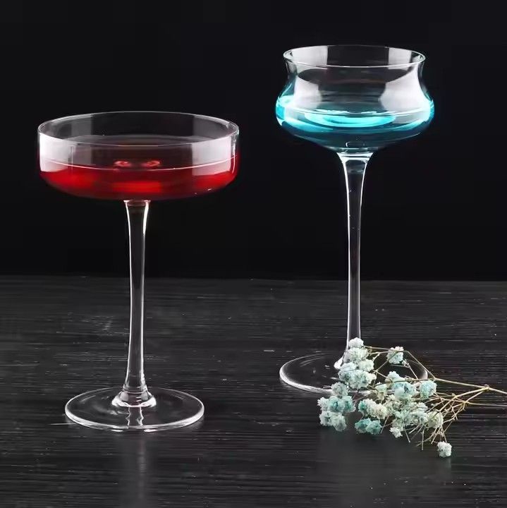 Hot Sale Handblown Lead Free Eco Friendly Sublime Martini Glass