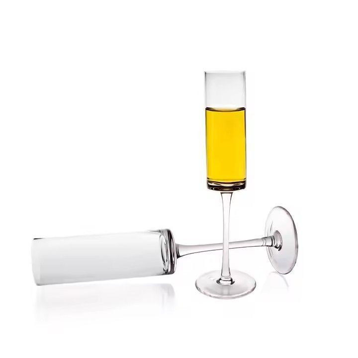 Hot Sale Disposable Ideal Exquisite Craftmanship Crystal Champagne Flutes Glasses set for Home Bar Special Occasions