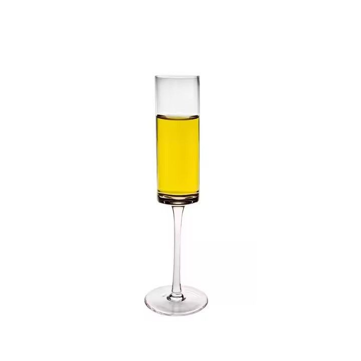 Hot Sale Disposable Ideal Exquisite Craftmanship Crystal Champagne Flutes Glasses set for Home Bar Special Occasions