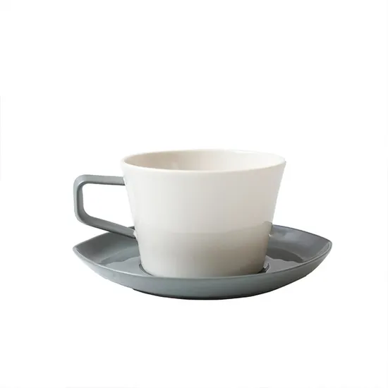 Porcelain Cappuccino Cups with Saucers Nodic Thick Ceramic Espresso Cups Latte Cup and Saucer