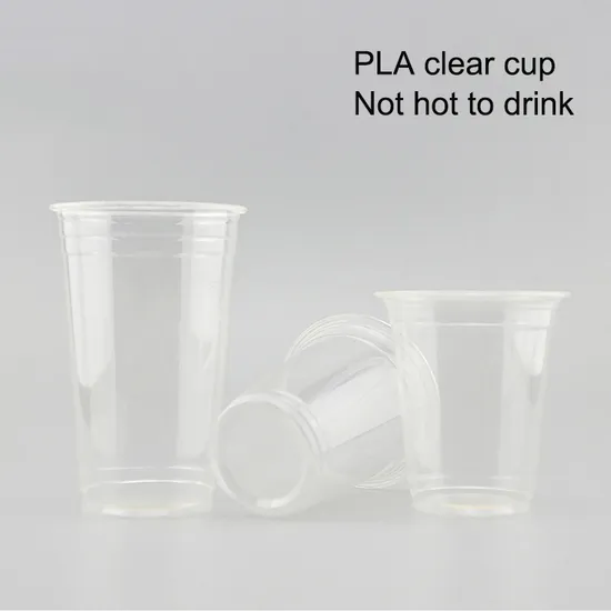 Disposable Takeaway Packing 10oz Biodegradable Cold Cup Clear PLA Cups