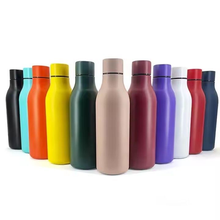 Custom logo stainless steel double wall 550ml drink bottle vacuum flask metal sports thermals water bottles