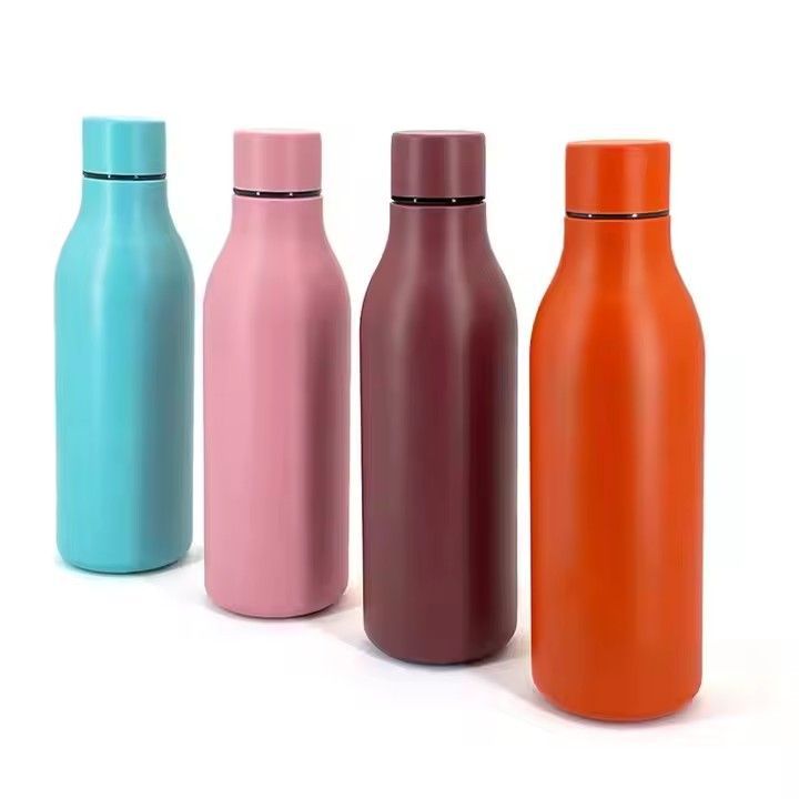 Custom logo stainless steel double wall 550ml drink bottle vacuum flask metal sports thermals water bottles