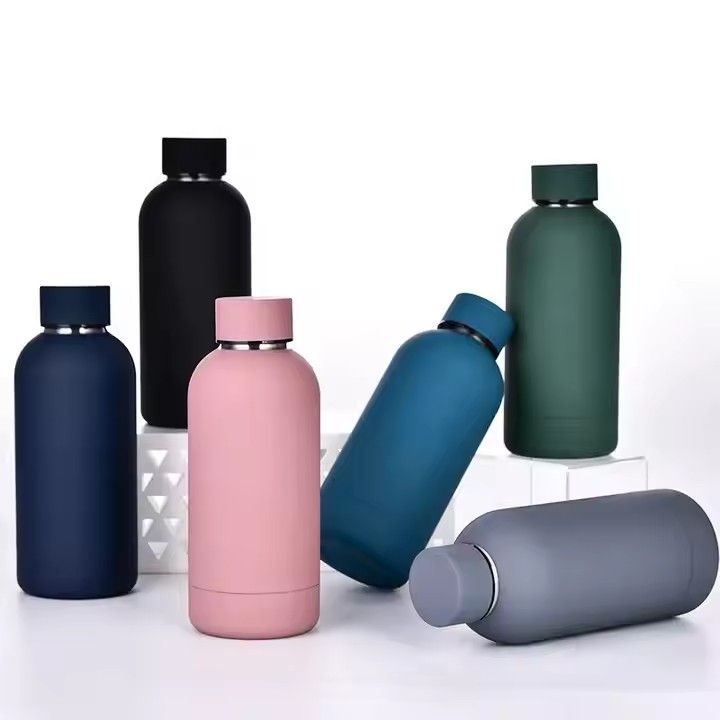 Eco friendly 350ml stainless steel double wall thermoses gourde d'eau gym insulated water bottle for children kids