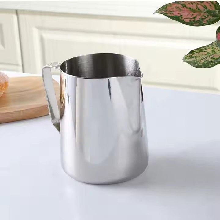 Milk frothing cup kitchen accessories thickened 304 stainless steel coffee pull flower cup