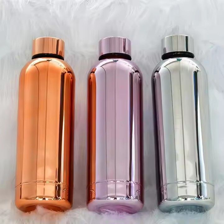 New arrival stainless steel double wall insulated rainbow color flask outdoor water bottle insulated for sports