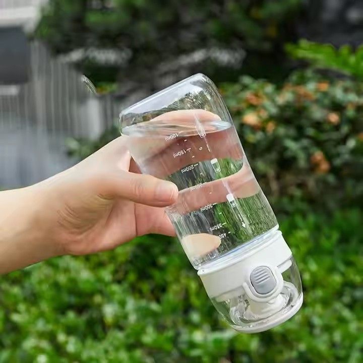 Leak proof lid 450ml summer outdoor sports water bottles portable plastic school water bottle