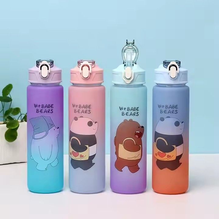 Botella de agua plastic space cup 900ml 2 litre water bottle motivational water bottle set