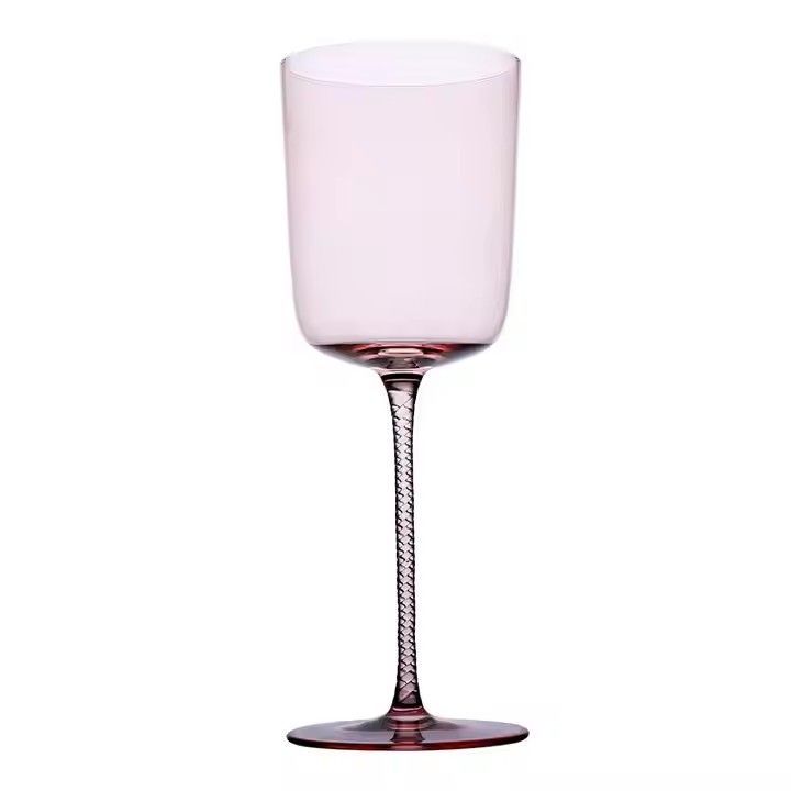 Hot Selling High Quality Goblets Wedding Party Hotel Wine Glass For Juice Drinking Designs Colored Glass Goblet Stem