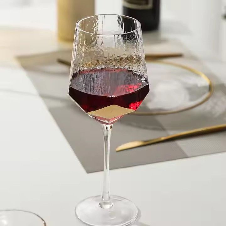 Luxury High-End Custom Hammer Shape Lead-Free Crystal Red Wine & Champagne Drinking Glasses Set Exclusive Beer Glasses Parties