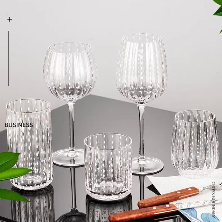 Heat Resistant Coffee Glass Cup Drunk Wine Glasses Goblet Red Wine Glass Reusable Juice Beer Champagne Wine Glass