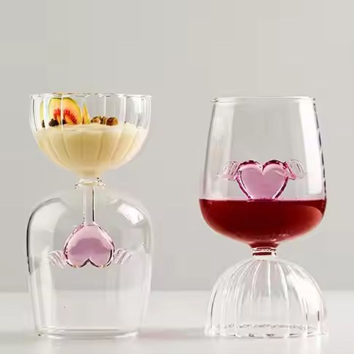 Cupid's cup wine glass Creative goblet glass