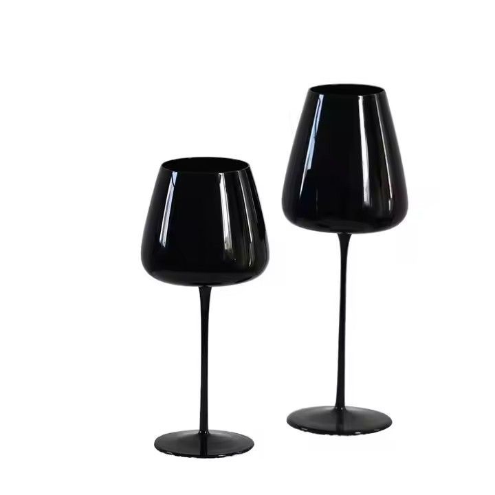 High End Luxury Cheap Lead-Free wholesale popular black red wine glass