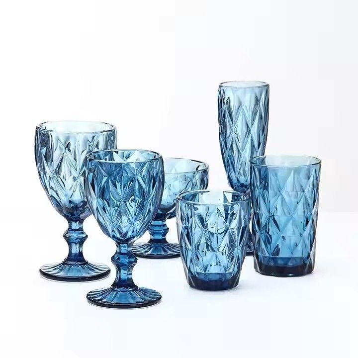 Wholesale wine goblets glassware vintage water goblets