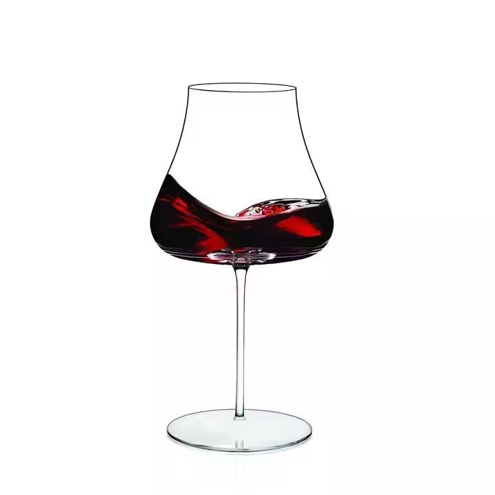 Lead Free Home Party Bar Use Hand Made Special Shape Crystal Large Wine Glass