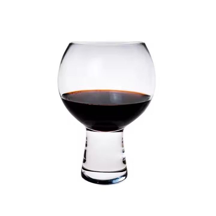 Wine Glass without Filling Mark Transparent Short Stem Thick Bottom Gin Ballon Wine Glass