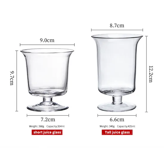 Custom Handmade Lead Free Crystal Line Footed Clear Unique Short Bulk Vintage Drinking Glasses Cup