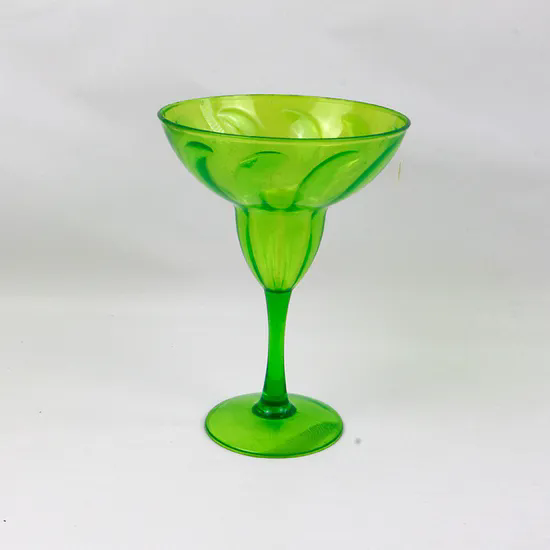 Customize Colored 16oz Unbreakable PS Cocktail Glass Cup Plastic Margarita Glass