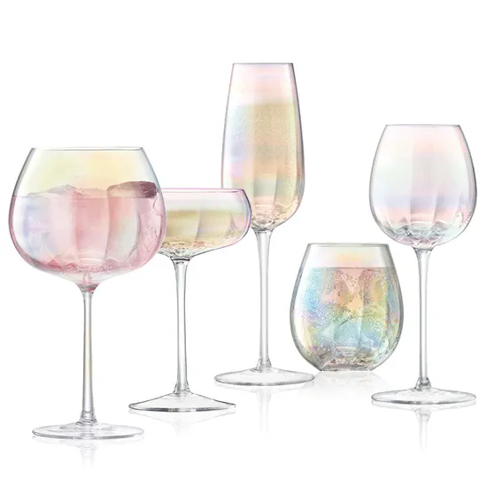 Wholesale Novel Design Golden Supplier Wine Glass with Box