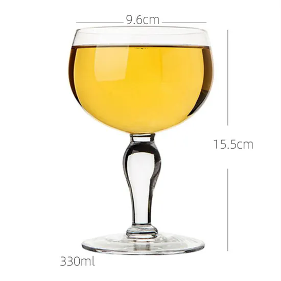 Samlife Wholesale Water Drinking Goblets Embossed 330ml Vintage Clear Glass Wine Goblet Gin Cocktail Glasses