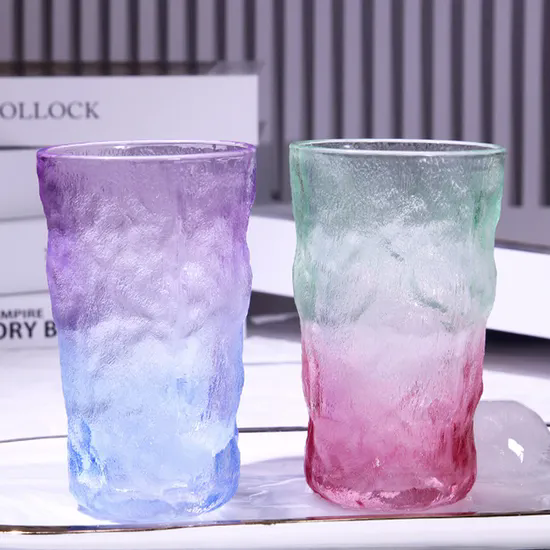 275ml/320ml Glass Water Cup Fashion Drinking Glasses Color Glass Cup