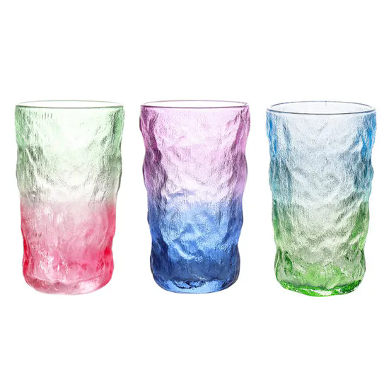 275ml/320ml Glass Water Cup Fashion Drinking Glasses Color Glass Cup