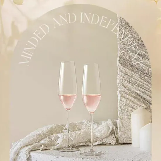 Lead Free Crystal Champagne Wine Glass