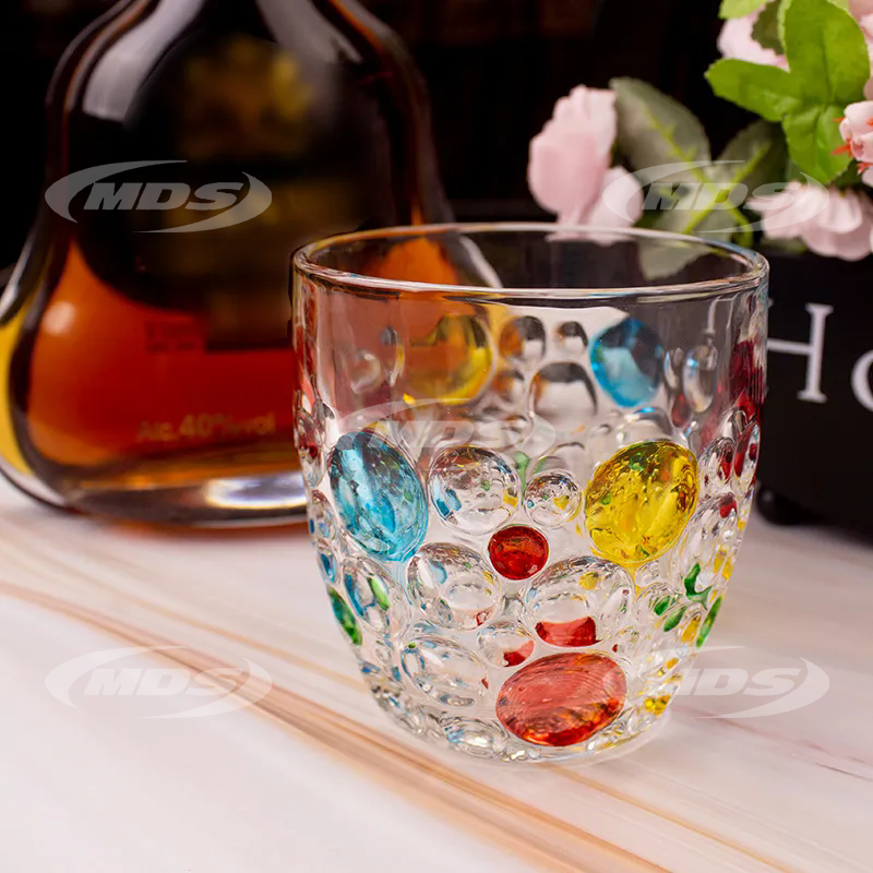 Manufacturers High Quality Hand-Painted Colorful Glass Water Cup Beer Mug Household Whiskey Tumbler