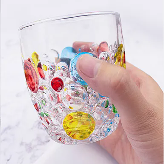 Manufacturers High Quality Hand-Painted Colorful Glass Water Cup Beer Mug Household Whiskey Tumbler