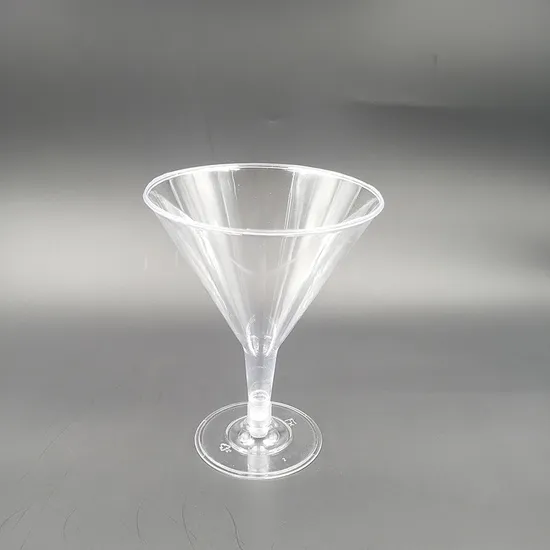 190ml Elegant Clear Plastic Martini Glass Disposable Drinkware Red Wine Glass Wholesale Party Champagne Cup