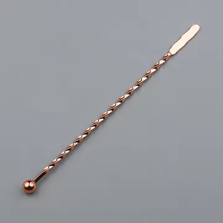 Stainless steel drink cocktail stirrers swizzle wedding bar spiral stick swizzle sticks custom