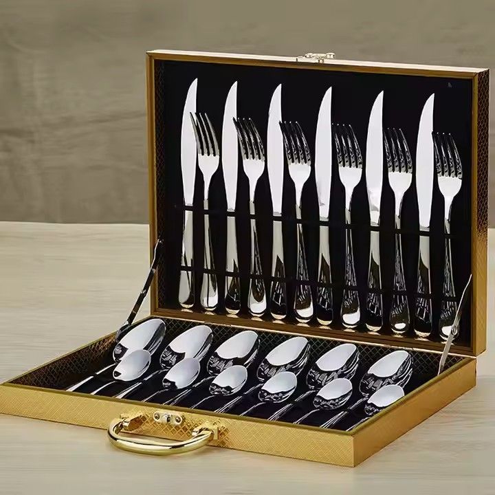 Silverware set 12pcs 18/10 stainless steel flatware set spoons and fork cutlery set