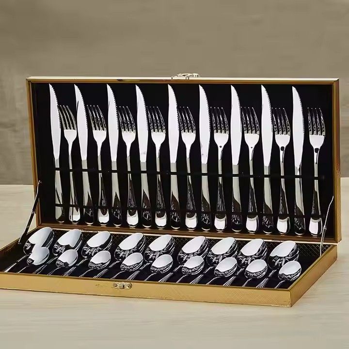 Silverware set 12pcs 18/10 stainless steel flatware set spoons and fork cutlery set