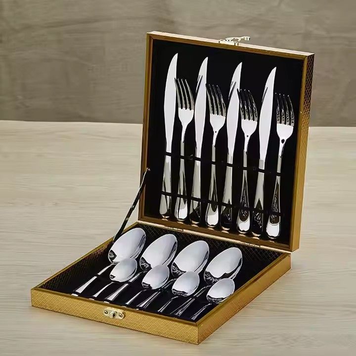 Silverware set 12pcs 18/10 stainless steel flatware set spoons and fork cutlery set