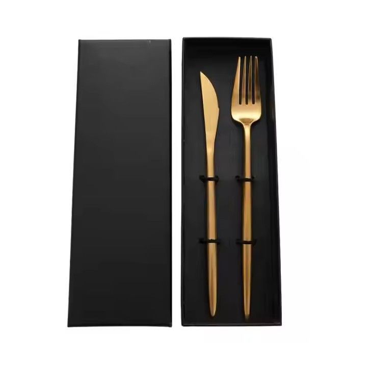 Cutlery Set Gold 304 Stainless Steel Cutery High Quality Wedding Dining Room a Grade Flatware Sets Custom Size or Color Support