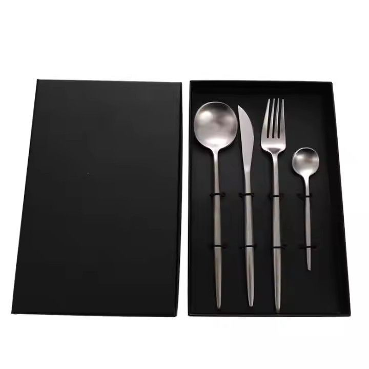 Cutlery Set Gold 304 Stainless Steel Cutery High Quality Wedding Dining Room a Grade Flatware Sets Custom Size or Color Support